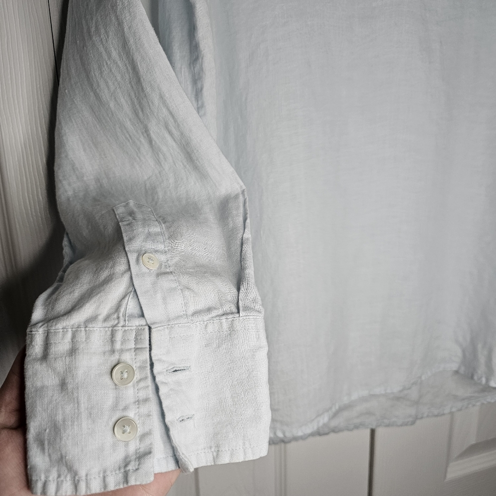 Banana Republic Linen Long Sleeve Shirt Sz xl - Picture 6 of 8
